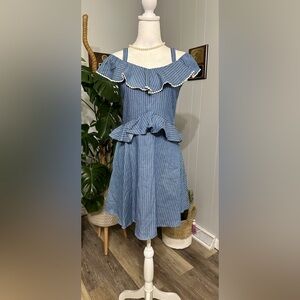 🛍️NWT BCBGirls 100% Cotton sleeveless dress size large (14-16) back zipper